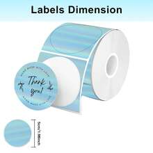 50*50mm Round Holographic Thermal Label Stickers, Shiny Self-Adhesive Label Paper, Printable/Name/Price Tags/DIY Custom Logo, Compatible With P50/M110 M221 Label Printers