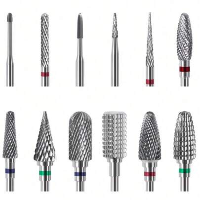 1件专业高品质钨钢美甲钻头，电动美甲打磨机配件，美甲抛光切割工具