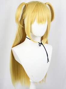 Heat Resistant Chemical Fiber Wigs Daily Wear Women Wigs Sweet Cute Wigs Prom Party Wigs Natural Hair - 金色 - 查看 3