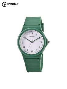 MINGRUI Jam Tangan Quartz Tahan Air 3ATM Klasik Ins Fashion, Tahan Guncangan dan Jatuh, Cocok untuk Pelajar, Remaja, Hadiah, dan Dekorasi Kampus - Putih - View 17