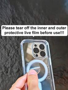 Premium Magnetic Transparent Phone Case, Compatible With Iphone 17, 16, 15, 14, 13 And 12 Pro Max Models, Designed For Wireless Charging And Shock Resistance, Equipped With 35-40 Powerful Magnets, Acrylic Backplate Maintains Transparency And Won't Yellow. - Clear - View 3