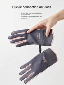 زوج من قفازات اللمس للرجال والنساء، دافئة ومقاومة للرياح للخريف/الشتاء، مناسبة للرياضات الخارجية، ركوب الدراجات، الصيد، والمدرسة