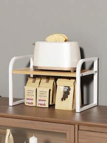 一套多层厨房台面收纳架，可伸缩锅架，桌面调料架 - 彩色 - 查看 12