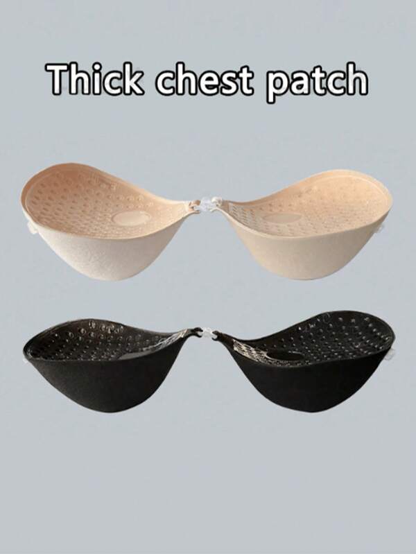 1 pieza/2 piezas Cinta adhesiva invisible gruesa para levantar el busto, adecuada para vestidos, realza el escote, levanta y da forma al busto pequeño
