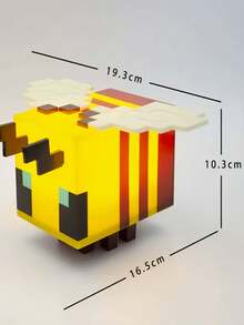 Minecraft A Set Of Commemorative Edition MY WORLD Pet DIY Honey Night Lights - Animal-Style Decorations, USB Rechargeable LED Lights, Perfect For Bedroom Decoration And Relaxation, Ideal Christmas And Birthday Gifts For Sleep/Computer Rooms, Suitable For Teenagers And Adults, Themed Parties (Wings Need To Be Installed By Yourself)