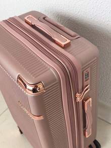 10kg Carry-On Luggage With 360° Wheels Travel Hand Luggage - 藕粉色 - 查看 3