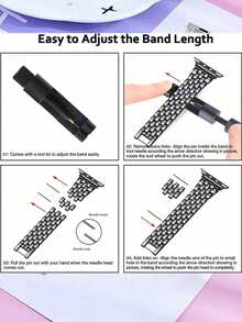 1 pieza Compatible con correa de , Compatible con banda de , Compatible con Apple Watch 38/40/41/42/44/45/46/49mm, Joyería de plata para damas con diamantes brillantes y rhinestones para reemplazar la correa metálica, Compatible con Apple Watch Ultra 2/Ultra 10/9/8/7/6/5/4/3/2/1/Se, Compatible con accesorios de . Correa de reloj inteligente