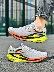 Chaussures de course respirantes pour adolescents, semelle souple et rebondissante, convenant pour la course, les sports et le port décontracté - Gris - Voir 6