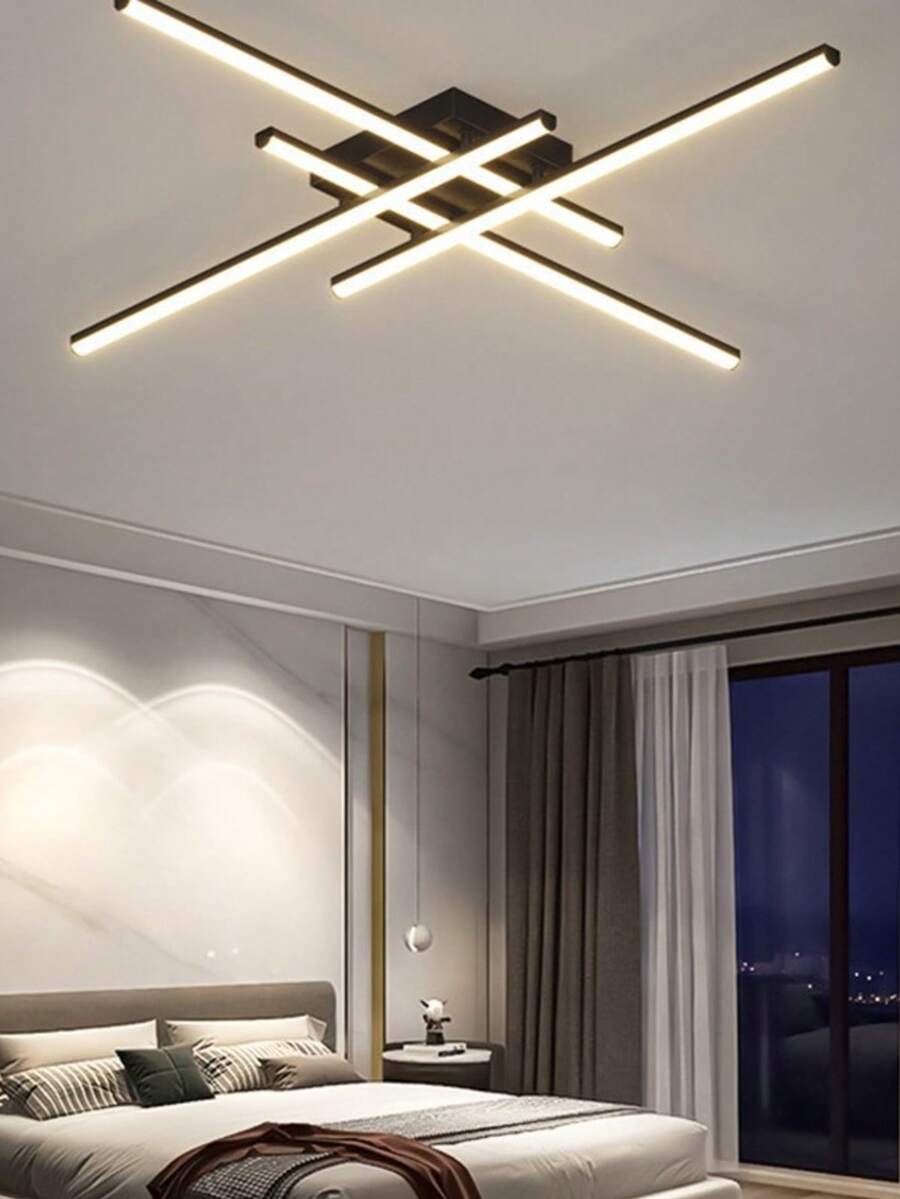 2021 New Creative Nordic Style LED Ceiling Light, Atmospheric Home Use, Suitable For Bedroom, Living Room, Study - 彩色 - 查看 1