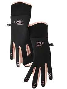 زوج من قفازات اللمس للرجال والنساء، دافئة ومقاومة للرياح للخريف/الشتاء، مناسبة للرياضات الخارجية، ركوب الدراجات، الصيد، والمدرسة