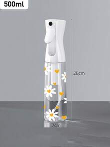 زجاجة رش قابلة لإعادة التعبئة شفافة بنمط قلب أصفر وزهرة الأقحوان، رذاذ متعدد الأغراض، مناسبة للسفر والرحلات العمل، موزع مزيل المكياج، زجاجة رذاذ شعر قابلة لإعادة الاستخدام، رش ، مناسبة لتصفيف الشعر والتنظيف والنباتات والترطيب الوجه.