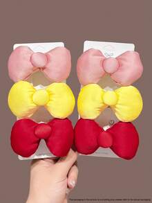 3 chiếc kẹp tóc nơ xinh xắn có đệm dành cho nữ, kẹp tóc nơ ngọt ngào cho bé gái, kẹp tóc mái đa năng, phụ kiện tóc nơ đơn giản phù hợp cho sử dụng hàng ngày, chụp ảnh, kẹp càng cua, kẹp tóc, kẹp tóc cài, kẹp tóc hình cá sấu, trang phục mùa đông cho nữ, nơ, phụ kiện đội đầu, ghim cài tóc - Nhiều màu - Xem 8