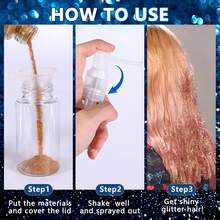 1 chai xịt bột, chai xịt du lịch, chai xịt nhựa đựng bột nhũ móng tay, bột tiêu nhà bếp, chai xịt cầm tay có thể nạp lại, chai xịt rắc bột tóc và đóng gói lại. - Trong sáng - Xem 4