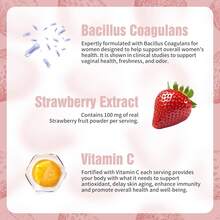 Feminine Balance Gummies, Premium Balance Supplement For Women PH Health, Immune Support, Energy Support, Vegan, Gluten-Free, Strawberry Flavor, Delicious 60 Gummies, 1 Pack 30 Servings.. - 1 - Xem 7