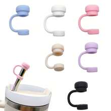 3 chiếc tương thích với cốc 30-40 Oz, 1 chiếc mũ rơm hình hoa táo gai dễ thương, 1 miếng phủ ống hút bằng silicon, 1 miếng bọc bảo vệ đáy cốc bằng silicon, phụ kiện cốc, tương thích với cốc , nút chặn chống tràn, chống bụi, nắp đậy ống hút, quà tặng tiệc ngày lễ - Nhiều màu - Xem 2