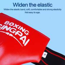 GINGPAI Pantalon de protection de l'aine pour boxe de jeunes, équipement de protection pour arts martiaux pour la boxe, le kickboxing, le taekwondo, le football, le muay thaï - Multicolore - Voir 7