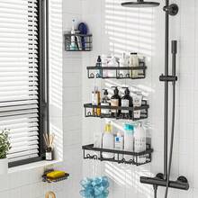 Adhesive Shower Caddy, 5 Pack Rustproof Stainless Steel Bath Organizers With Large Capacity, No Drilling Shelves For Bathroom Storage & Home Decor - 薄荷綠 - 查看 4