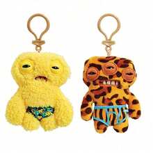 Spin Master Official Authentic Fuggler Funny Ugly Monster Plush Keyrings Series 4, Weird Stuffed Plush Doll, Cute Plush Collectible Backpacke Pendant, Mr Needles Greedy Grinner Goof, Holiday Birthday Gifts