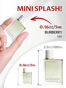 Burberry Her Eau De Toilette Splash 女士淡香水 EDT 香水 旅行必备 0.16 盎司/5 毫升 持久经典优雅永恒女友妻子母亲朋友生日毕业派对旅行露营户外学校校园旅行节日周年纪念秋季万圣节秋季外观甜美风格 - 美東時間 - 查看 2