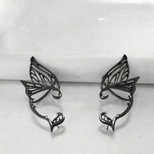 2 件蝴蝶精灵仙女耳挂，节日服装角色扮演耳朵装饰，万圣节角色扮演，无需耳孔即可佩戴的耳钉，精灵耳朵轮廓创意耳挂，黑暗仙女耳朵。 - 彩色 - 查看 14