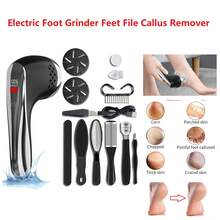Máy mài gót chân điện, loại bỏ tế bào chết, thiết bị chăm sóc chân, màn hình LED kỹ thuật số, 1500mAh - màu đen - Xem 13