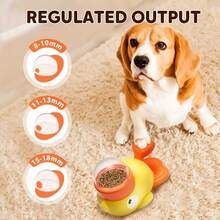 2-In-1 Dog Interactive Slow Feeder Bowl And Food Puzzle Toy, Duck-Shaped Dog Snack Dispenser Anti-Bulging Bowl For Healthy Eating And Intelligence Training (Yellow) - 黃色的 - 查看 4