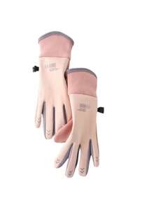 زوج من قفازات اللمس للرجال والنساء، دافئة ومقاومة للرياح للخريف/الشتاء، مناسبة للرياضات الخارجية، ركوب الدراجات، الصيد، والمدرسة