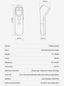 PHILIPS Infrared Forehead Thermometer