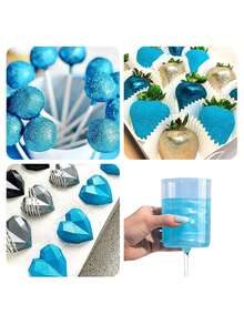 Edible Glitter Spray - 5g Edible Luster Dust Metallic Glitter For Drinks, Cake Decorating, Baking - Edible Food Coloring Powder Shimmer Glitter For Cocktail, Icing, Candy - Multicolor - View 8