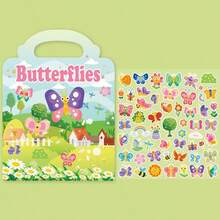 Libros de pegatinas reutilizables, pegatinas de aprendizaje temprano para niños, libros de pegatinas silenciosos, multiescena, adecuados como regalos de Navidad y Año Nuevo - Multicolor - Ver 15