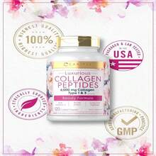 Carlyle Collagen With Vitamin C | 6000mg | 120 Caplets | Multi Collagen Peptide Pills | Type 1 And 3 | Non-GMO, Gluten Free, Grass Fed - 白色的 - 查看 6