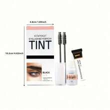 2in 1 Semi-Permanent Eyelash Eyebrow Tinting Kit ,Waterproof Quick Tint Eyebrow Enhancement Long Lasting Eyebrow Cosmetics - 黑色 - 查看 7