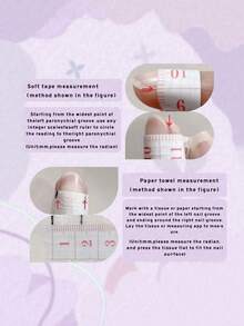 10片手工制作可佩戴美甲贴纸，短款杏仁形按压式美甲，甜美奢华风格，光滑亮泽的纯红色按压式短美甲，适合女性和女孩日常及节日佩戴，包含美甲护理套装 - 彩色 - 查看 9