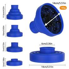 Foldable Hair Dryer Diffuser Attachment, Portable Silicone Diffuser, Suitable For Curly Hair, Ideal For Travel, Salon And Home Use