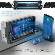 7inch Car Stereo Double Din Radio Touchscreen With Backup Camera Multimedia Car Audio Support Mirror Link, Caller ID, FMMP3MP4USBSubwoofer, Aux Input Car Audio Receivers - Car Stereo with backup camera - View 3