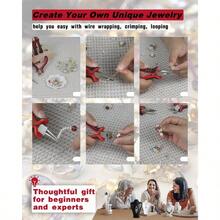 Jewelry Pliers Sets Jewelers Making Tools Kit Professional 8 Piece Mini Wire Plier With Wood Holder For Beading Crafting Crimping Cutting Repair Wrapping Complete Quality For Adults Starter - Đỏ - Xem 6