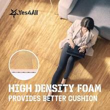 Esterillas de Ejercicio de Espuma EVA (12/24/48/120 pies²): Gruesas para Gimnasio y Hogar, Ideal como Suelo de Tatami Fitness - Madera de Roble Clara - 48 pies cuadrados - 12 piezas - Ver 11