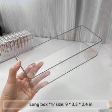 24+2 Clear Acrylic Jewelry Boxes, Crystal Storage Boxes, Crystal Bracelet Transparent Desktop Storage Boxes, Portable Jewelry Boxes, 2 Long Box (9*3.5*2.4 Inches) And 24 Small Boxes (3.4*3.4*0.6 Inches), Portable Dust-Proof And Moisture-Proof Storage Boxes, Ideal For Home Use, For Beads, Jewelry, And Crafts - Organization Solutions - 無色 - 查看 5