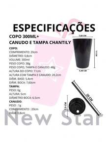 KIT 10 - COPO ACRÍLICO LISO 300ML COM TAMPA CHANTILLY E CANUDO - PARA FESTA, PERSONALIZAÇÃO, ANIVERSÁRIO - Laranja Neon Translúcido - Visão 6