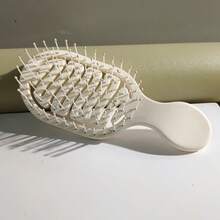 1 Mini Runway Design Comb, Portable Pocket Hollow Hair Comb, Dual-Use For Wet And Dry Hair, Suitable For Daily Travel Use - 白色 - 查看 7