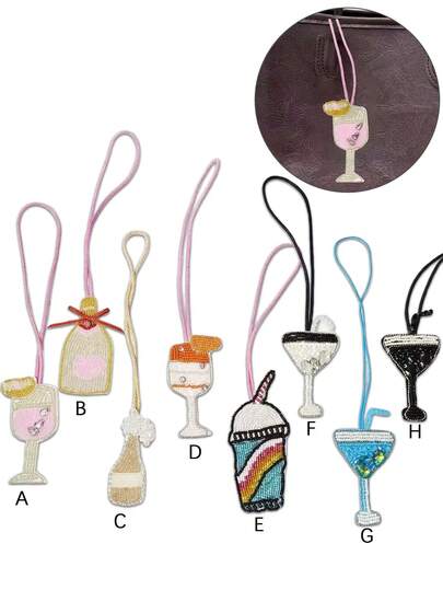 قلادة حقيبة مصنوعة يدويًا بالخرز بشكل عين، إكسسوار حقيبة مصنوع يدويًا بالخرز Y2K