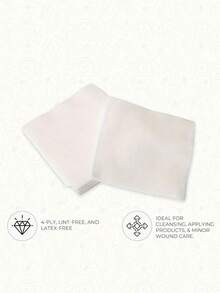 Professional Tattoo Makeup Remover Wipes: SPA-Grade Quality, Hygienic & Soft, Effectively Removes Tattoo Ink And Makeup - Suitable For Salon And Home Use. - White - View 2