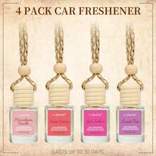 AIR FUSION 4 Pack Hanging Car Air Freshener & Diffuser | 120-Day Long-Lasting Fragrance | 17 Fragrances All Ages - bộ 2 (gói 4) - Xem 1