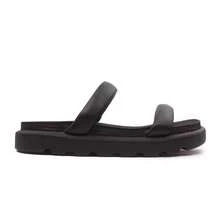 Chinelo Feminino Papete Vizzano Meia Cana - Preto - Visão 1