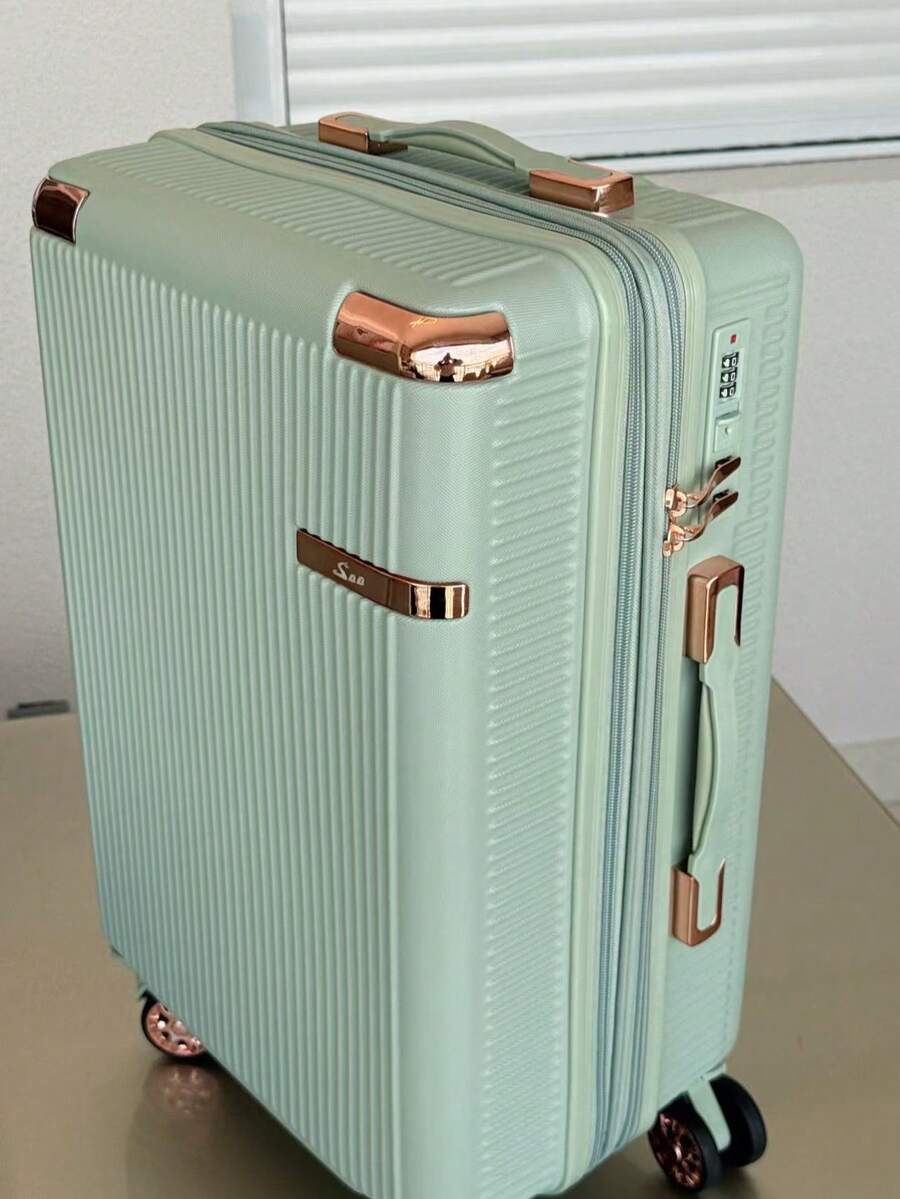 10kg Carry-On Luggage With 360° Wheels Travel Hand Luggage - 薄荷綠 - 查看 1