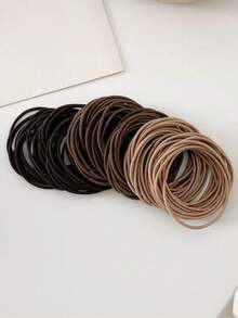 100 sztuk nieuszkadzających gumek do włosów - kolorowe gumki do włosów, odpowiednie do grubych i cienkich włosów, akcesoria do włosów dla dziewcząt