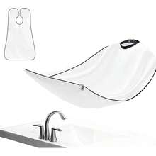 Valentine' S Men Day Gift 1 Set  Men's Bathroom Apron Men's Beard Apron Shaving Rack Shaving Beard Catcher Waterproof Bathroom Cleaning Men's Gifts, Hair Bib Shaving Shaving, Beard Styling Bib, Non-Staining Hair Dyeing Perm Hair Dressing Apron, Men's Bathroom Apron Men's Beard Apron Shaver Holder Shaving Beard Catcher Waterproof Flower Cloth Bathroom Cleaning Men's Gifts - 多款 - 查看 8