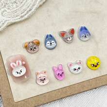 1SET/20PCS Kpop Animal Mini 3D Stickers DIY Decoration, Nail Phone Case Decoration Stickers SKZOO Mini Stickers Girlfriend Gift - Multicolor - View 3