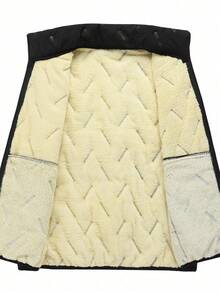 男士保暖羊羔绒背心，拉链前襟休闲无袖外套，适合秋冬季节穿着，抓绒材质