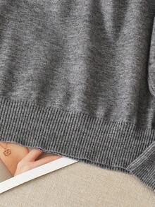 GIGOGOU 女士薄款保暖休闲毛衣上衣，柔软舒适，简约时尚，秋季服装